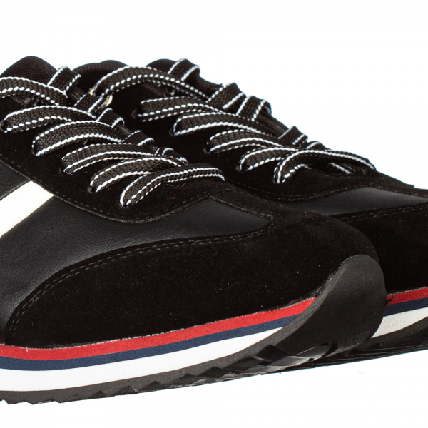 Ανδρικά αθλητικά παπούτσια   Asitt μαύρα, 3 - Kalapod.gr
